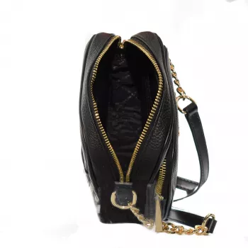 Michael Kors Jet Set Travel Small Shoulder Bag Black Saffiano Leather 35H3GTVC2LBLA