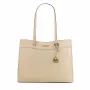Michael Kors Jet Set Travel Tote Bag 35F4GTVT9LLTC - Saffiano Leather, Large, Gold-Tone Hardware