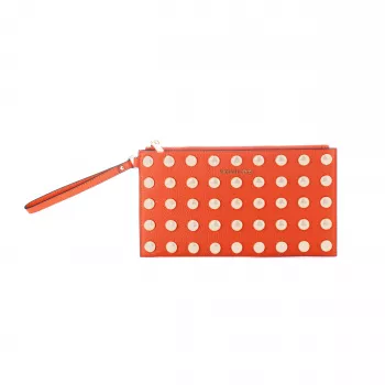Michael Kors Jet Set Travel Wristlet Saffiano Leather Red 35S5GTVW3IRED
