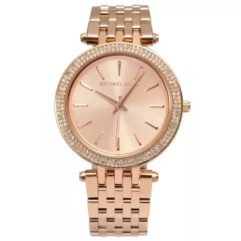 Michael Kors MK3192 sieviešu pulkstenis - rožu zelta tērauds, 39mm