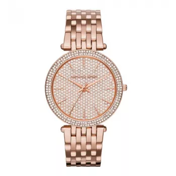 Michael Kors MK3439 Sieviešu pulkstenis, rožu zelta nerūsējošais tērauds, 39 mm