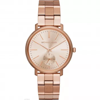 Michael Kors MK3501 Sieviešu pulkstenis no rozā zelta toņa nerūsējošā tērauda, 38 mm