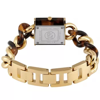 Michael Kors MK4808 Sieviešu pulkstenis ar zelta krāsas nerūsējošā tērauda korpusu un aproci, 25 mm