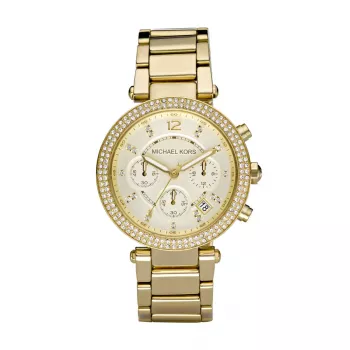 Michael Kors MK5354 Sieviešu hronogrāfa pulkstenis, rozā zelta tonis, 39 mm