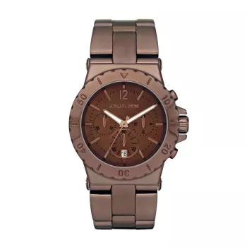 Michael Kors MK5519 Sieviešu hronogrāfa pulkstenis, rozā zelta nerūsējošais tērauds, 43 mm