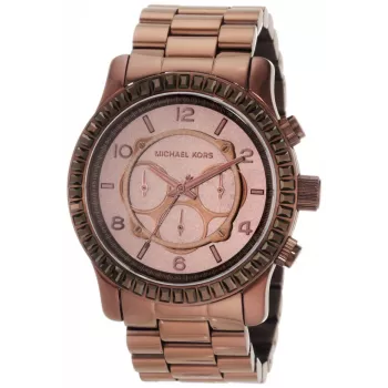 Michael Kors MK5543 Sieviešu hronogrāfa pulkstenis ar rožu zelta tērauda korpusu 43mm
