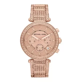 Michael Kors MK5663 Sieviešu hronogrāfa pulkstenis, rozā zelta tērauds, 39mm