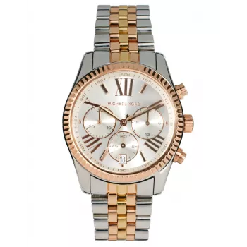 Michael Kors MK5735 Sieviešu hronogrāfa pulkstenis, rožu zelta tērauds, 39 mm