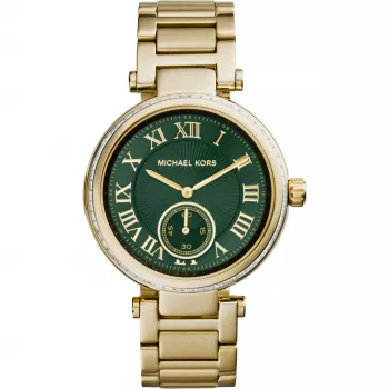 Michael Kors MK6065 Sieviešu hronogrāfa pulkstenis, rozā zelta tērauds, 40 mm