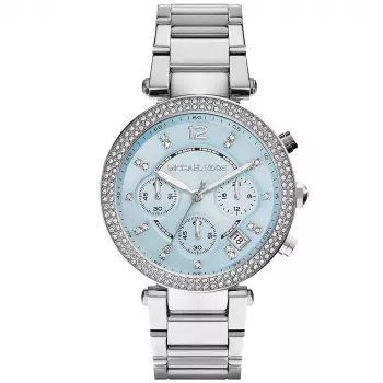 Michael Kors MK6104 Sieviešu pulkstenis, rozā zelta krāsas nerūsējošā tērauda hronogrāfs, 39 mm