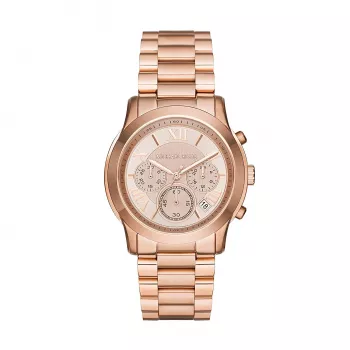 Michael Kors MK6275 Sieviešu pulkstenis, rozā zelta tērauds, hronogrāfs, 39 mm