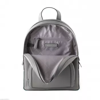 Michael Kors Rhea Sieviešu Mugursoma 28x23x10 cm Pērļu Pelēkā Saffiano Āda