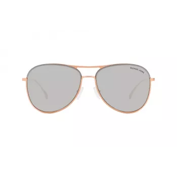 Michael Kors Unisex Saulesbrilles MK1089 Caurspīdīgi Pelēks Acetāta Rāmis Pelēks Gradienta Lēcas 59mm