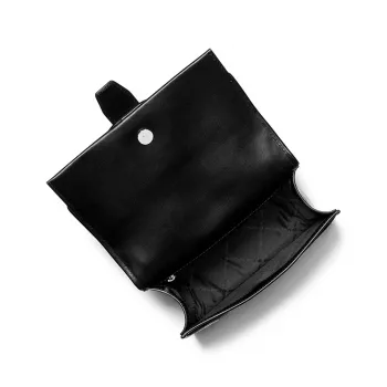 Michael Kors 35S5SGRC1HBLA sieviešu crossbody soma – melna saffiano āda ar zelta toņa furnitūru (20x16x6 cm)