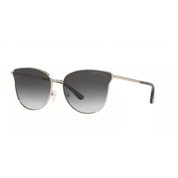 Michael Kors Women's Aviator Sunglasses MK1120-10148G Silver Frame Grey Gradient Lens 62mm