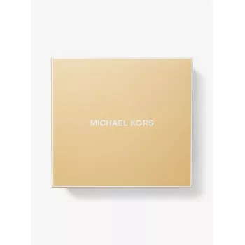 MICHAEL KORS Sieviešu somu komplekts 35F5GGZD6OCHE - Signature pārklāts audekls crossbody soma ar atbilstošu somiņu (24x15x8 cm)