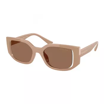 Michael Kors Sieviešu kaķacs formas saulesbrilles MK2239UCAMEL - Kamieļa krāsas acetāta rāmis ar brūnām gradienta lēcām