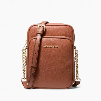 Michael Kors sieviešu plecu soma Greenwich Small, krāsa Luggage, Saffiano āda