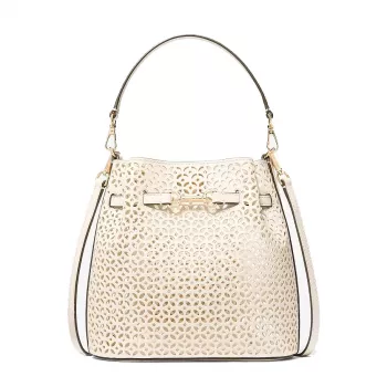 MICHAEL KORS Women's Jet Set Travel Crossbody Bag 35S6G2ZC1YLTC, Brown/Acorn, 22x19x10 cm