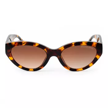 Michael Kors Women's MK-2253U Cat Eye Saulesbrilles Melns Pelēks Gradients 53mm