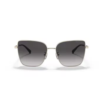 Michael Kors MK1108-10148G Aviator Saulesbrilles Sievietēm, Gaiši Zelts, Pelēks Gradients, 57mm