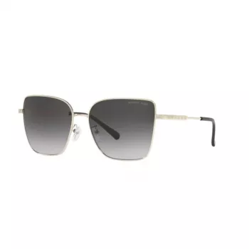 Michael Kors MK1108-10148G Aviator Saulesbrilles Sievietēm, Gaiši Zelts, Pelēks Gradients, 57mm
