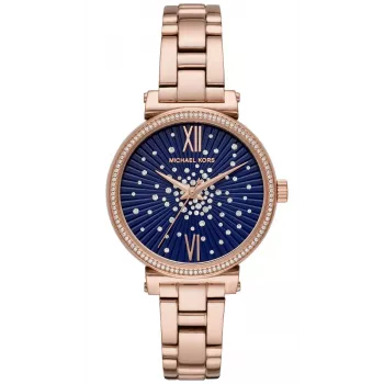 Michael Kors sieviešu pulkstenis Pyper rozā zeltā MK3971 35mm