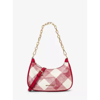 Michael Kors Sieviešu Signature Crossbody Soma 35T4G4CU6IBRI Brūna Acorn Pārklāts Audekls