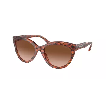 Michael Kors Sieviešu Saulesbrilles MK2158-34453B Tumši Bruņurupuča Brūns Gradients 55mm
