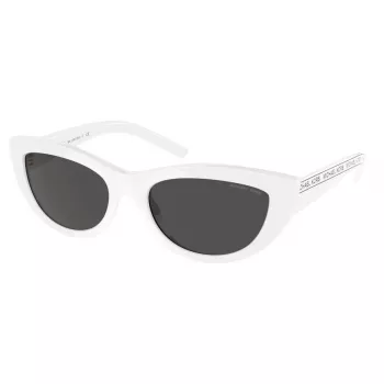 Michael Kors Sieviešu Saulesbrilles MK2160UOPTICW - Acetāta Kvadrātveida Rāmis, UV400 Aizsardzība, 54mm Lēca