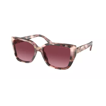 Michael Kors sieviešu saulesbrilles MK2199-39468H tumši bruņurupuču acetāta rāmis, brūnas gradienta lēcas 55mm