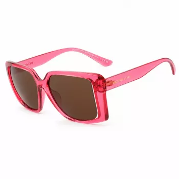 Michael Kors Sieviešu Saulesbrilles MK2238UDRAGON Taisnstūra Acetāta Rāmis 55mm