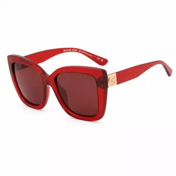 Michael Kors Sieviešu Saulesbrilles MK2267UCHERRY - Ķiršu Acetāta Rāmis, Pelēkas Gradienta Lēcas, 56mm