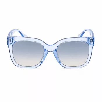 Michael Kors Sieviešu saulesbrilles MK2268UCORNFL - Kukurūzas zilā acetāta rāmis, pelēkas gradienta lēcas, 54 mm