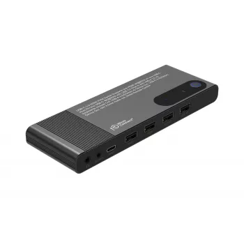MicroConnect HDMI un USB-C KVM slēdzis 2 portu (MC-HDMI-KVM202K)