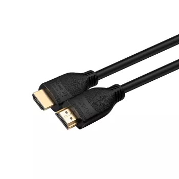 MicroConnect HDMI High Speed kabelis ar Ethernet, 3m CCS, zeltīti savienotāji, melns, 4K Ultra HD, 3D, ARC, HDCP