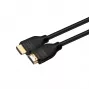 MicroConnect HDMI ātrgaitas kabelis ar Ethernet 7.5m 4K 30Hz zeltīti savienotāji melns