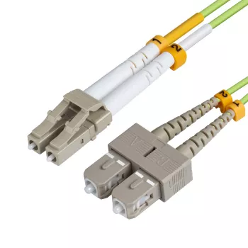 MICROCONNECT LC/UPC-SC/UPC 10m OM5 šķiedru savienojuma kabelis
