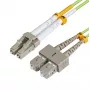 MICROCONNECT LC/UPC-SC/UPC 10m OM5 šķiedru savienojuma kabelis