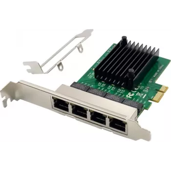 MicroConnect PCIe x1 Gigabit Ethernet tīkla karte RTL8111F MC-PCIEX1-RTL8111F-Q