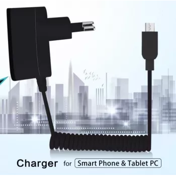 MicroUSB kabelis lādēšanai melns 1m USB 2.0
