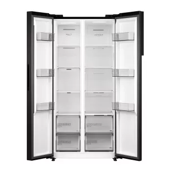 Midea MDRS619FIE45 Side by Side Ledusskapis, 460 L, No Frost, Dark Inox, Energijas klase E
