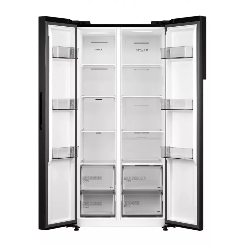 Midea MDRS619FIE45 Side by Side Ledusskapis, 460 L, No Frost, Dark Inox, Energijas klase E