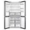 Midea Side-by-Side Ledusskapis MDRM632FGD46W, No Frost, 470 L, Nerūsējošais Tērauds, Energoklase D