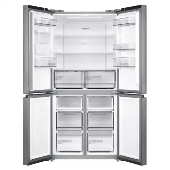 Midea Side-by-Side Ledusskapis MDRM632FGD46W, No Frost, 470 L, Nerūsējošais Tērauds, Energoklase D