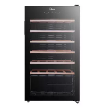 Midea Vīna dzesētājs MDRW150FGG22W Brīvstāvošs 34 pudeles Melns