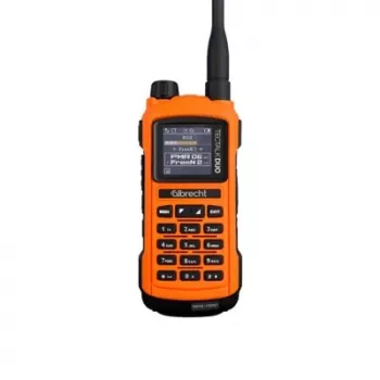 Midland Albrecht Tectalk Duo PMR446 + Freenet divvirzienu rācijas komplekts (divas vienības) oranžs IP56 29149