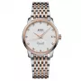 MIDO Baroncelli III Lady Diamonds Sieviešu Automātiskais Pulkstenis M027207220160 33mm Rožu Zelts PVD
