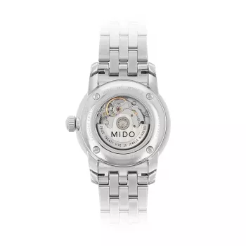 MIDO Baroncelli Lady Automātiskais pulkstenis M76004181 29mm Nerūsējošais tērauds Balts perlamutra ciparnīca