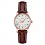 MIDO Baroncelli Lady Quartz Watch 29mm Stainless Steel with PVD Yellow Gold Plating Silver Dial